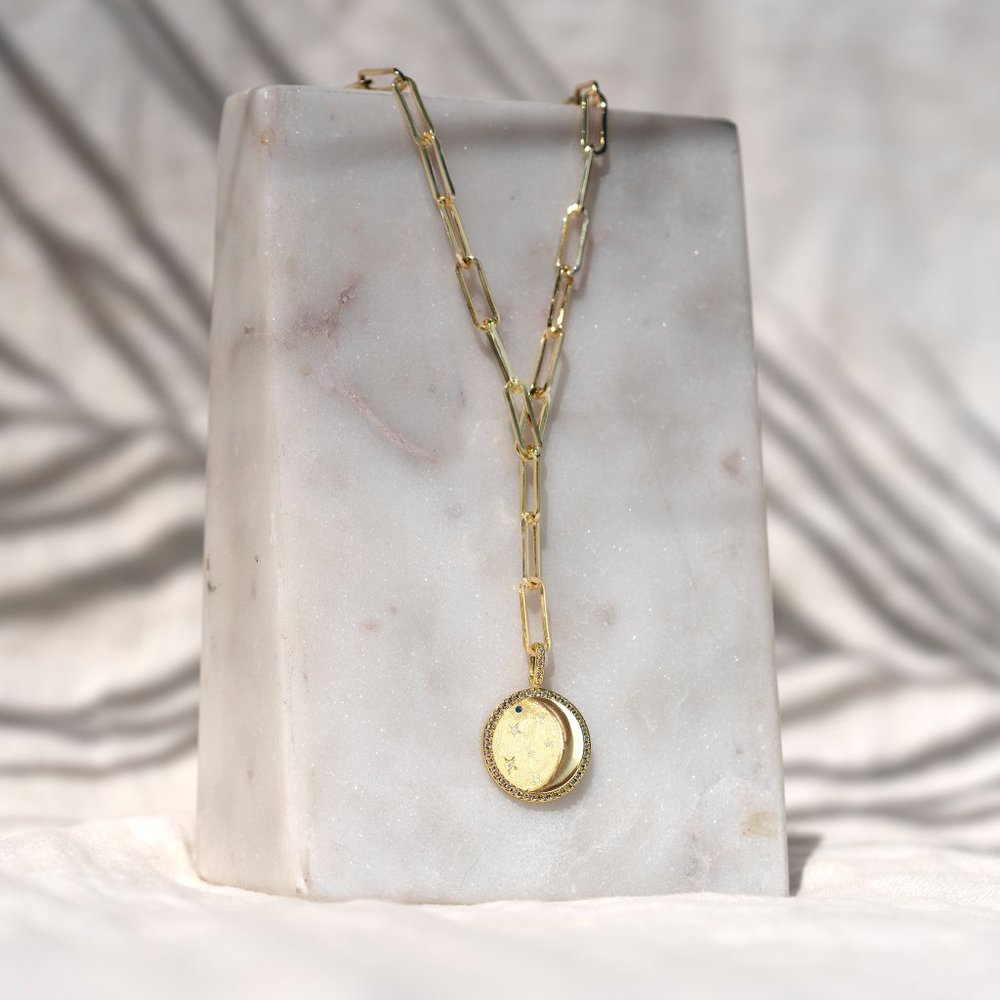 Melinda Maria Star Lariat Necklace